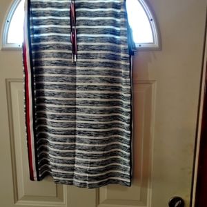 Tommy Hilfiger Drawstring MIDI Pencil Skirt